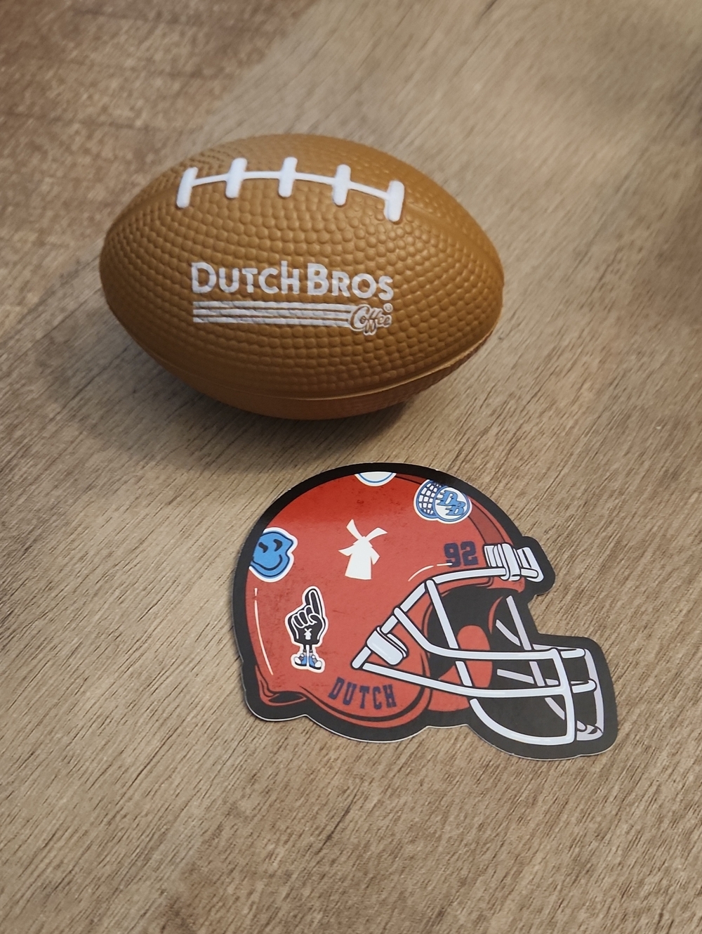 Dutch Bros Sticker & Football